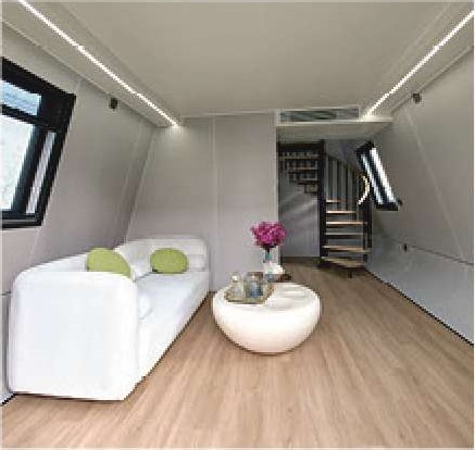 Capsule double niveau V6, intérieur
