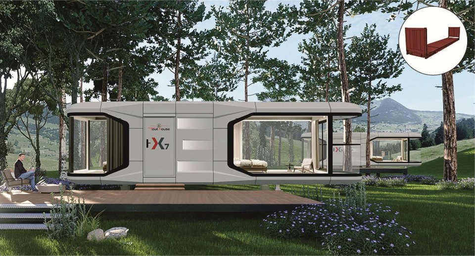 Capsule spatiale X7, vue extérieure